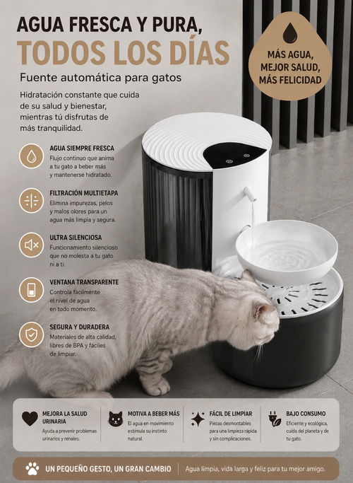 Fuente de Agua Inalámbrica 3L