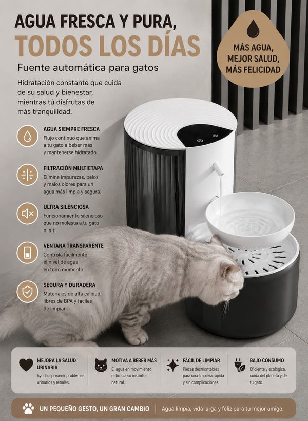 Fuente de Agua Inalámbrica 3L